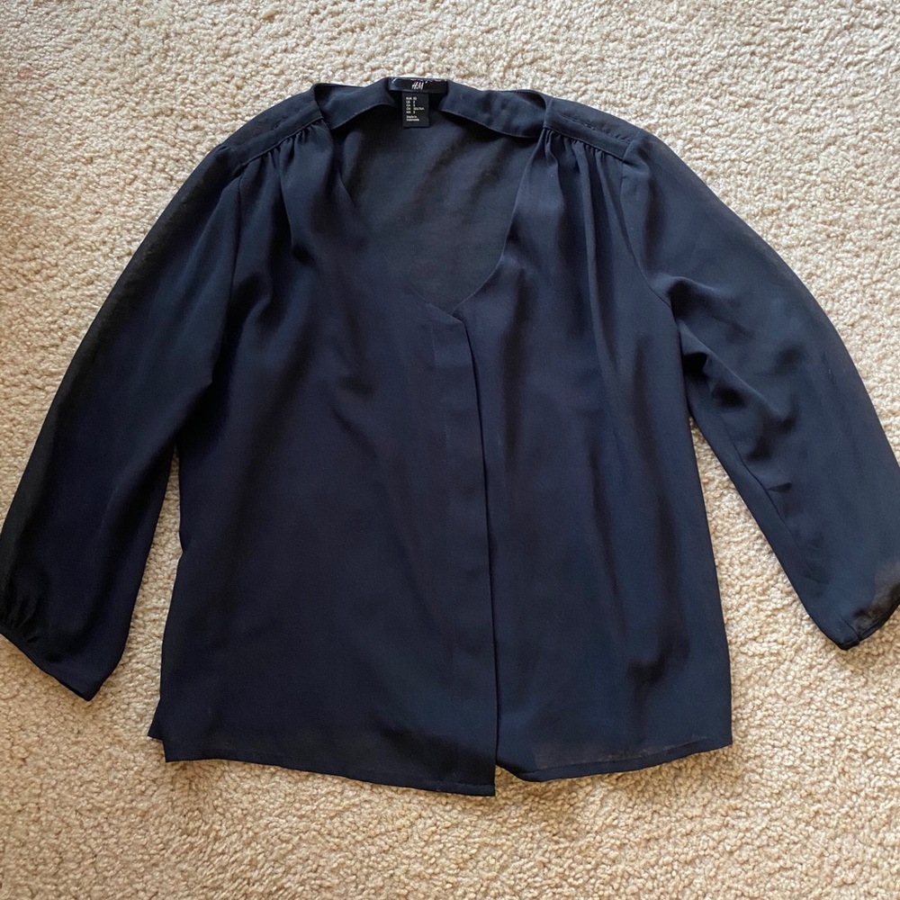 H&M Top, Black, Size 2